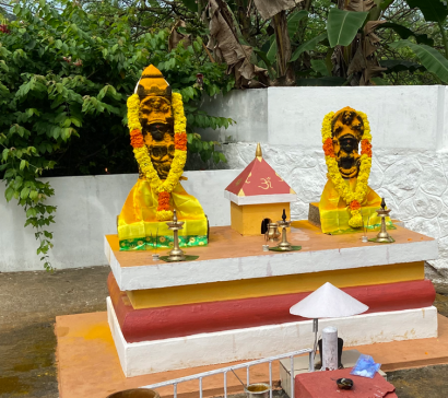 Idols of Nagaraja and Nagayakshi, Sree Nagarajapuram Temple - Elanthoor
